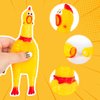 POPLAY 20PCS Squeaky Rubber Chickens, Screaming Chickens Bulk Prank Novelty Toys Pet Toys for Party Favors Family Game Dog Toys Noise Maker