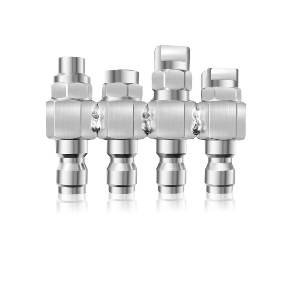 COLIBROX New JRod Soft Wash System | 4 Way J-Rod Tip Holder | J Rod Tip Pressure Washer | Pressure Washing Nozzles | J Rod 4 GPM | JRod for Car, Roof, Wall and Floor Wash | J-Rod