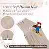 Ugeat Tape in Human Hair Extensions Seamless Hair 14 inch Tape in Human Hair Extensions #60A White Blonde Tape in Hair Extensions Real Human Hair 50g/20pieces