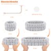 CERETIA Face Wash Headband and Wristband Set of 2, Wrist Towels for Washing Face with Holder Microfiber Wristbands for Washing Face Absorbent Spa Wristbands Wrist Scrunchies Face Washing Wristbands