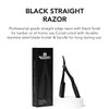 Gentlemen Republic Straight Edge Razor Safety Black for Barber or Daily At-Home Use