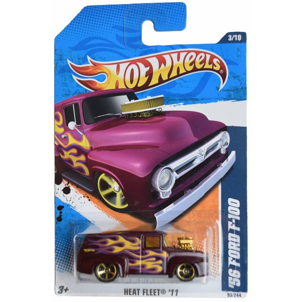 Hot Wheels '56 Ford F 100, Heat Fleet '11 3/10