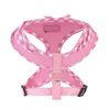 SuperBuddy Upgraded Soft Mesh Dog Harness, Super Breathable Lightweight Pet Harnesses for Puppy Dogs Outdoor Walking, Pink Dog Harness -Small