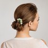 Beaupretty Jade Flower Hair Pins Women Girls Hair Stick Chinese Retro Chignon Pin Hair Chopsticks Hair Styling Hair Making Accessories for Hanfu Costume(Green)