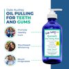 Dale Audrey Natural Oil Pulling for Teeth and Gums | Organic Mint Flavoured Oral Rinse Mouthwash for Bad Breath | Natural Essential Oils for Freshen Breath | Cobalt Glass Bottle wiith Refill | (16oz)