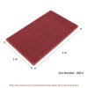 Red Scuff Pads - 6Pcs Scouring Pad 7447 - Very Fine Grade Hand Pads General Purpose Sanding Hand Pads 200 x 125mm/8" x 5"