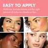 Milani Cheek Kiss Liquid Blush Makeup - Blendable & Buildable, Lightweight Cheek Color (Pink Flirt)