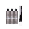 kuss Inebrya Ice Cream Style In oil No oil Anti-Frizz Fluid (6.76 oz) with Teasing Comb Pack of 3