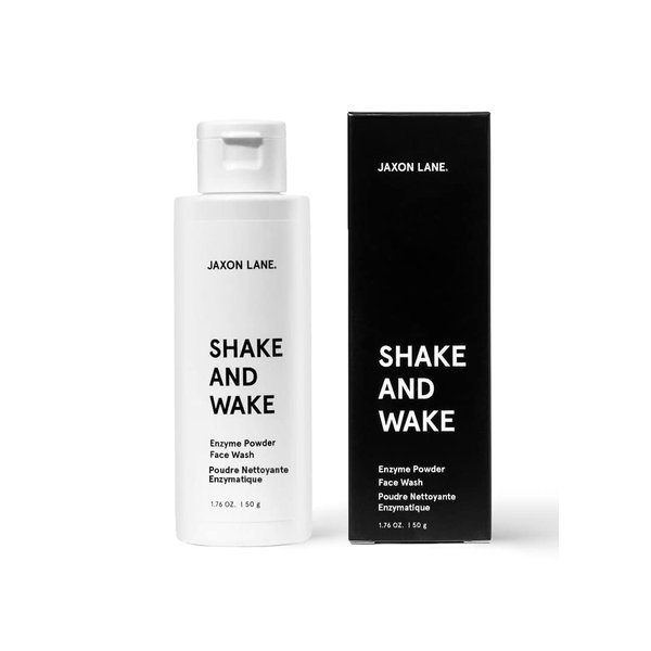 JAXON LANE SHAKE AND WAKE Exfoliating Powder Face Wash w/Papaya Enzymes Powder, Aloe Vera, Vitamin C, Vitamin E, Niacinamide Serum, AHA | Anti Aging Deep Pore Cleanser & Acne Face Wash