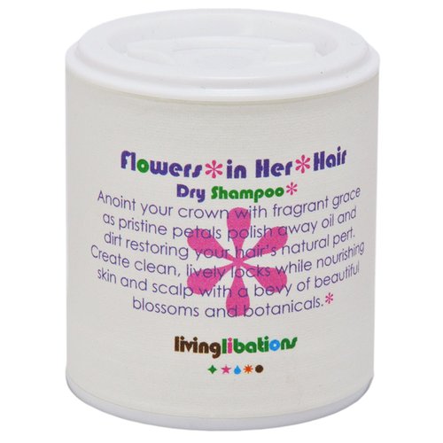 Living Libations - Organic Flowers in Her Hair Dry Shampoo | Natural, Wildcrafted, Vegan Clean Beauty (1.69 oz | 50 ml)