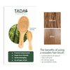 Tada Natural Beauty Bamboo Hair Brush l Wooden Comb l Bamboo Brushes for Wet Dry Curly Thick Straight Hair l Detangling Hairbrush for Women, Men, and Kids (3PK Brush Set #3)