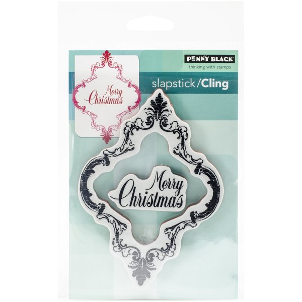 Penny Black Decorative Rubber Stamps, Ornately Merry