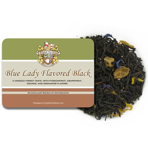 English Tea Store Blue Lady Flavored Black Tea Loose Leaf 16oz