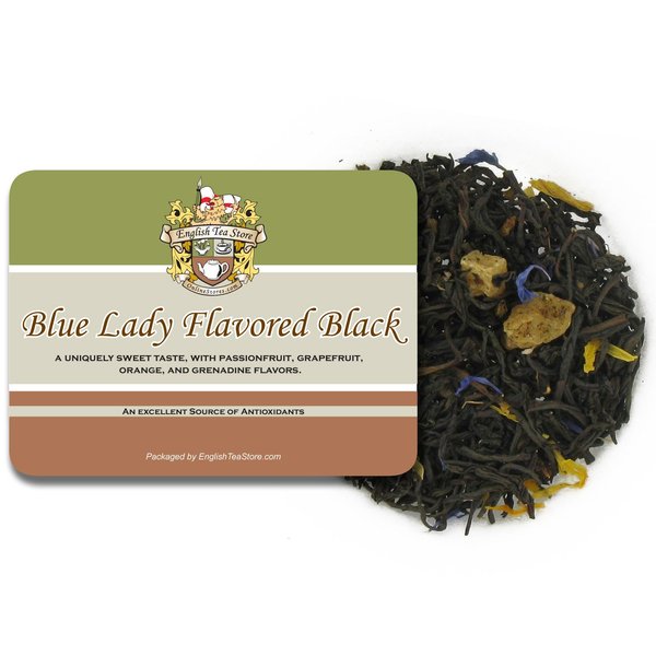 English Tea Store Blue Lady Flavored Black Tea Loose Leaf 16oz