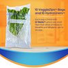 BluApple VeggieZips Premium Produce Storage Bags - 10 Produce Food Saver Bags + 10 HydroLiners to Keep Produce Fresh Longer - Washable & Reusable Bags for Humidity Control for Fruits and Vegetables