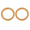 F FIERCE CYCLE 2pcs 30mm ID 40mm OD Motorcycle Exhaust Muffler Pipe Gasket Copper Tone for Honda CG125