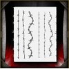 Barbed Wire AirSick Airbrush Stencil Template