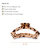 TELETIES - Medium Open Claw Clip - Strong Grip, Bendable Teeth, Comfortable Open Cutout Design - Ideal for Long, Thin to Medium, Curly, or Wavy Hair - For All Hair Textures - Blonde Tortoise