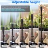 Plastic Fountain Nozzle 1/2, The Small Pool Sprayer Fountain Nozzle for Garden, Ponds, Tabletop Fish Ponds, 15 pcs of Set, 3 Fountain Shaped, Pool Aerator Nozzle, Black -S