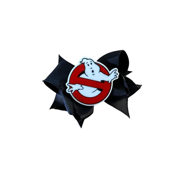 Halloween Black Ghost Hair Bow by Inspired Bows