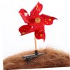 DOITOOL 20 Pcs Windmill Hairpin Pinwheel Hair Bows Sprout Clips Pinwheel Hair Clip Chinese Style Hair Clips Hair Claw Clips Hairclips Small Windmill Hair Clips Child Metal China Christmas