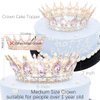 LOSOPHY Tiaras and Crowns for Women,Birthday Crown Cake Topper Crystal Golds Crown Match for Prom Queen Princess Crown for Costume Headband,Tiara for Women Wedding Bridal Crown and Party Tiara.Pink