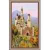 Riolis 1520 - Neuschwanstein Castle - Cross Stitch Kit 14" x 23" 14 Count 30 Colors