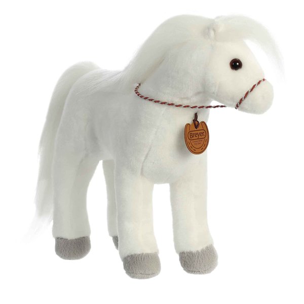 Aurora® Exquisite Breyer® Arabian Stuffed Animal - Realistic Detailing - Imaginative Play - White 13 Inches
