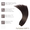 Clip in Hair Extensions Real Human Hair, Dark Brown Clip Thick Hair Extensions 70g 22inch 7pcs, Straight Brown Natural Remy Hair Extensions Clip for Women