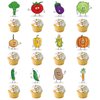 Vegetable Birthday Party Supplies Cute Vegetable Party Decorations Include HAPPY BIRTHDAY Banner Foil Balloons Cake Topper Cupcake Toppers Cartoon Birthday Party Decoration