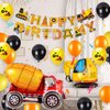 Construction Birthday Party Supplies 2 Years Old,Construction Balloons Construction Party Balloon Garland Kit for Construction Quarantine Party Decorations