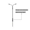LQS13W 10pcs Model Railway Train Lamp Post Street Lights HO OO TT Scale LEDs New