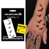 INKARTLINK Semi Permanent Tattoos, Temporary Tattoos, Adult Art Designs, Party Favors, Waterproof, Realistic, No Adhesive, Non-Reflective, Lasts 1-2 Weeks, Medium (Bat 1)