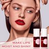 IONSGAKO 2PCS Lip Tint Stain Set, Velvet Lip Gloss Moisturizing Lip Stain Long Lasting Waterproof Liquid Lipstick Set Multipurpose Water Lip Stain Tint for Lip and Cheek Tint（03 & 04）