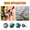 ISPINNER 12 Pack 2 Inch Rubber Cushioned Stainless Steel Cable Clamp, Hose Clamp, Pipe Clamp (2 Inch)