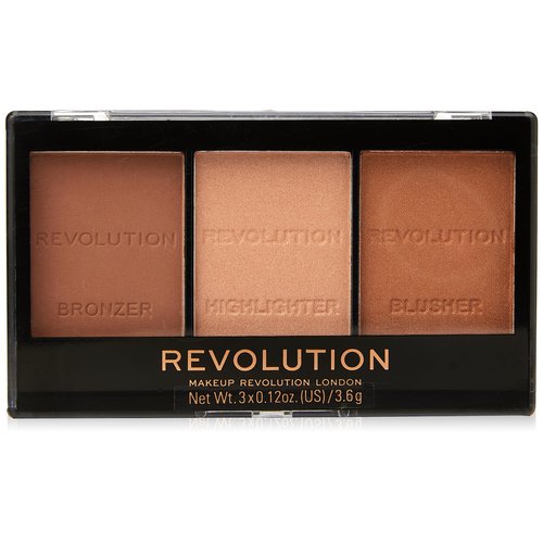 Makeup Revolution, Ultra, Sculpt & Contour Kit, Light/Med C04, 3 Shades, 10.8g