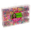 Expressions Hair Bead Kit In Rectangular Container - Great Value Hair Beading Accessories Pack Including Natural Hair Threading Tool, 250 Colorful Beads, and 550 Latex-Free Hair Elastics