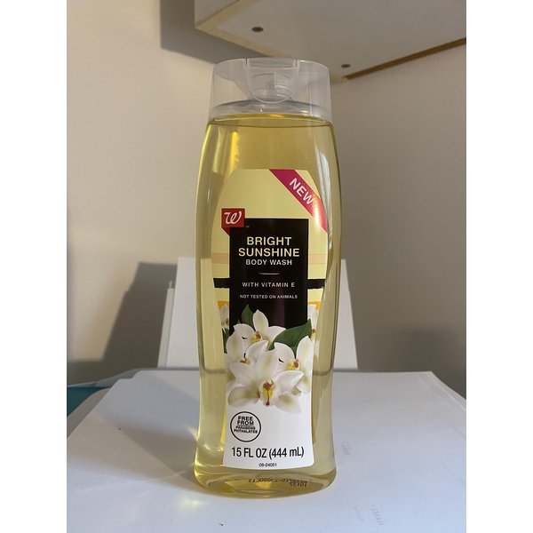 WALGREENS BRIGHT SUNSHINE WITH VITAMIN E BODY WASH 15 FL OZ