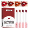 4 Colors Matte Cigarette Lipstick, Lip Tint Lip stain, Labiales Mate Velvet Lipstick 24 hours Long Lasting & Waterproof Tube Lipstick, Red Moisturizer Smooth Lip Stick Cosmetic