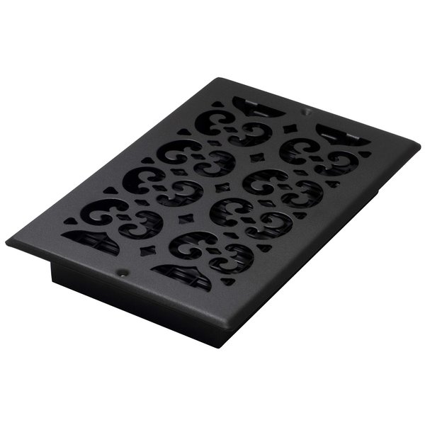 Decor Grates ST610W Scroll Design Steel, 6x10 Inches, Wall/Ceiling Register
