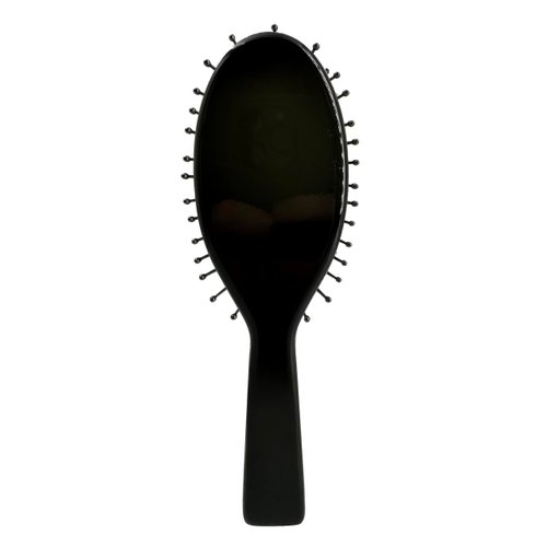 Phillips Brush Luxe Oval Paddle Purse Sized Hair Brush, Sleek Black Color with Gold Accents – 7 inch Detangler Paddle Brush from the Luxe Series by Phillips Brush Co