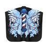 Blue Wings Barber Pattern Barber Cape, Hair Stylist Salon Haircut Gown, Hair Cutting Apron with Adjustable Closure, Professional Salon Cutting Barber Skirt