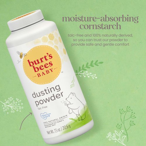 Burt's Bees Baby 100% Natural Dusting Talc-Free Baby Powder, 7.5 Oz
