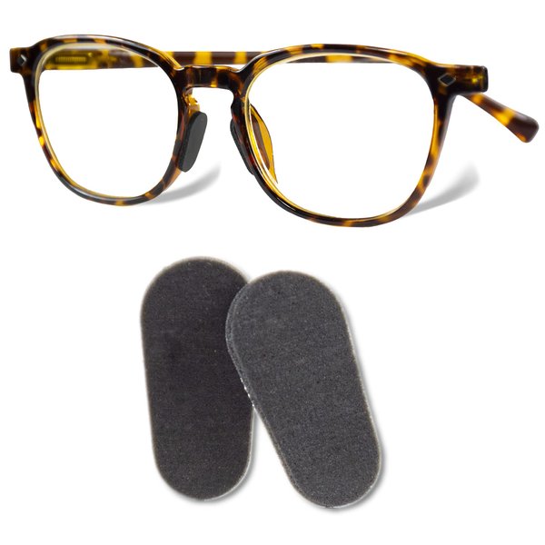 GMS Optical Soft Foam Self-Adhesive Nose Pads for Glasses, Sunglasses, and Eye-wear – 15mm (5 Pair, Black)