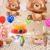 VYNYJOAN Bear Balloons Foil Animal Balloons 24x32 Inch for Birthday, Baby Shower, Theme Party Supplies, 6pcs
