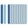 ForPro Mini Foam Board, Blue, 120/180 Grit, Double-Sided Manicure Nail File, 3.5” L x .5” W, 50-Count