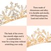 Aprince Tiaras for Girls Princess Crowns for Little Girls Tiaras for Women Girls Crown Wedding Tiara Headband Princess Crown Hair Accessories for Prom Birthday Costume Party Gold Crown