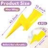 Set of 6 Yellow Lightning Bolt Foil Party Balloons 45 Inch Yellow Flash Balloons for Party Foil Lightning Bolt Shape Balloons Foil Bolt Birthday Party Supplies for Birthday Wedding Decoration