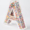 Fillable Alphabet Acrylic Tray Acrylic Alphabet Candy Jar Reusable Party Deli Jar Magnetic Lid Design 10in Sealed Acrylic Box (A)