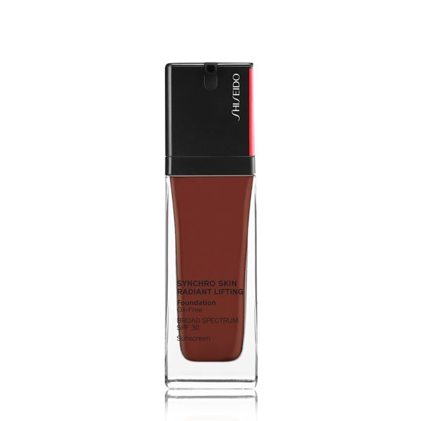 Shiseido Synchro Skin Radiant Lifting Foundation SPF 30, 540 Mahogany - 30 mL - Medium-to-Full, Buildable Coverage - 24-HR Hydration - Transfer, Crease & Smudge Resistant - Non-Comedogenic